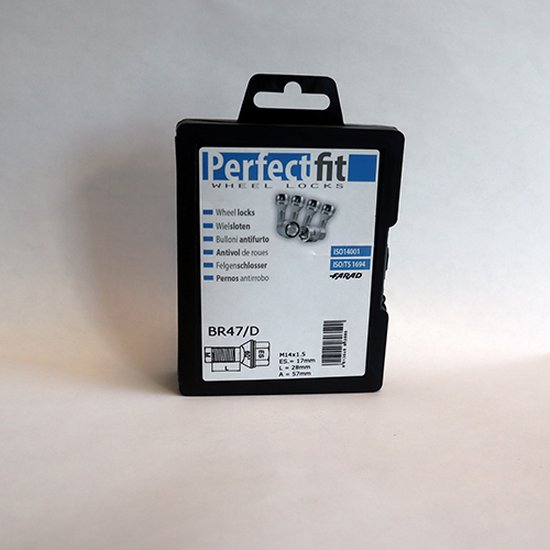 Tracer Wielslot Wieldiefstalbeveiliging M14 x 1,5 met 2 Universele Adapters