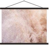 Posterhanger incl. Poster 40x30 cm - Schoolplaat - Pampasgras - Structuur - Planten - Natuur - Textielposter - Zwarte latten