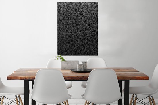 Affiche Cuir - Structure - Zwart - Vert - Léger - 60x80 cm