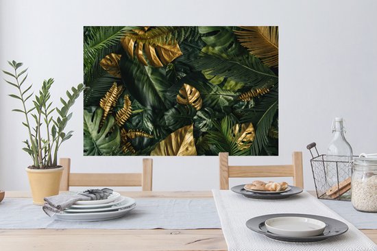 Stickers muraux - Feuilles - Motif - Abstrait - Filles - Enfants - Garçons - 90x60 cm - Feuille adhésive