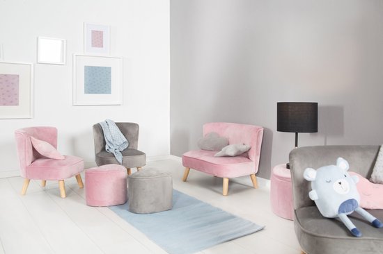 Roba Kinderstoel Lil Sofa Junior 50 Cm Fluweel Blauw van Roba. — afbeelding 5