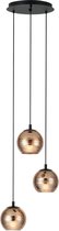 EGLO Lemorieta Hanglamp - E27 - 3-lichts - Ø 44 cm - Zwart/Goud