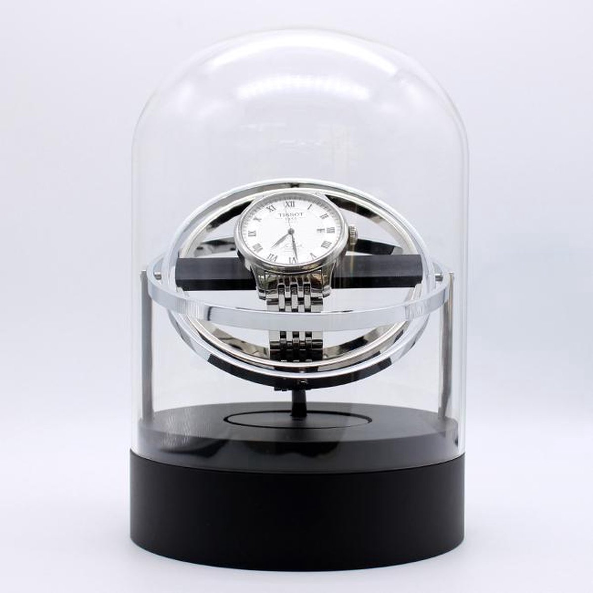 Tourbillon Horloge Opwinder - Gyrowinder Orbit Watch Winder - Zilver