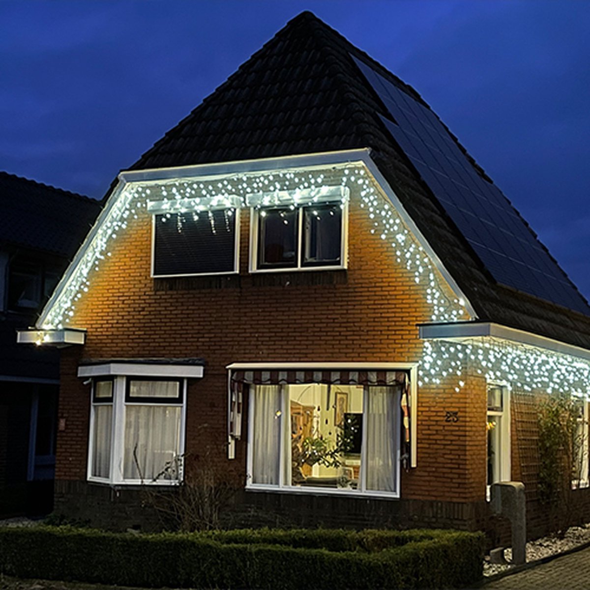 Kerstboomverlichting IJspegel kerstverlichting - 360 LED lampjes - 12 meter - wit licht - KerstXL