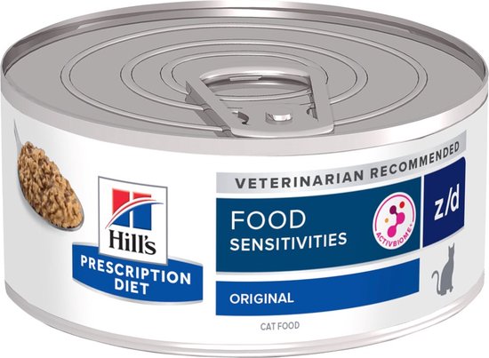 HILL'S PRESCRIPTION DIET Feline Food Sensitivities z/d Nat kattenvoer 156 g