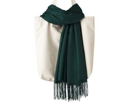 Hidzo Sjaal - 200cm/70cm - Katoen - Donker Groen