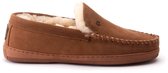 Warmbat Grizzly Suede Heren Sloffen - Cognac