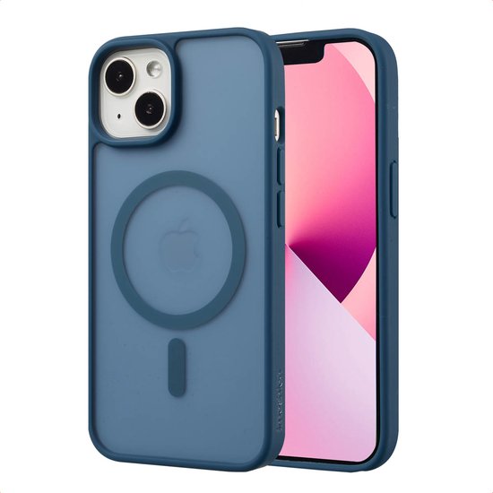 imoshion Hoesje - Geschikt voor iPhone 13 / 14 - Color Guard Backcover geschikt voor MagSafe - Donkerblauw