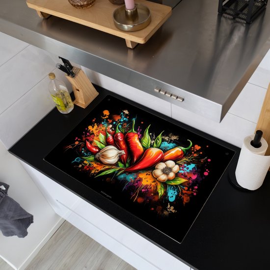 KitchenYeah® Protection plaque induction 76x51.5 cm - 3-2-16 - Protege plaque de cuisson - Couvre plaque induction - Protecteur d'induction - Cuisine