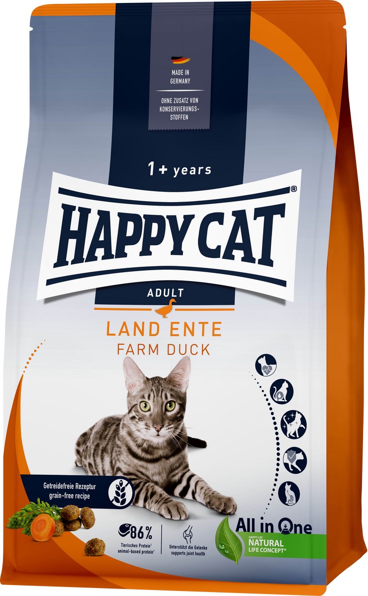 Happy Cat Culinary Adult Kattenvoer – Eend – 4 kg