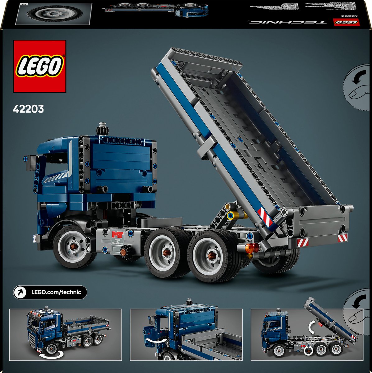 LEGO® Technic Vrachtwagen met kiepfunctie speelgoed - 42203 — afbeelding 12