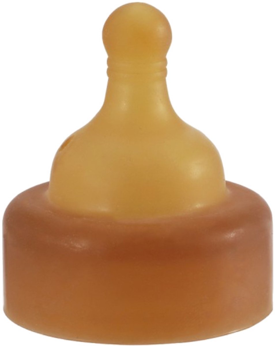 Wide Neck Baby Glass Bottle Nipples Single-Pack Medium Flow