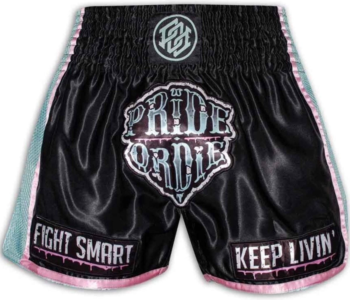 PRIDE or DiE Z-Camp Muay Thai Kickboxing Shorts - S