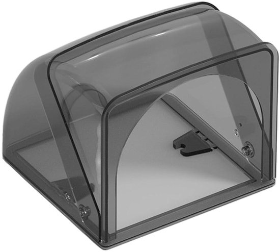 Buitenstopcontact, waterdicht, stopcontact voor buiten, IP66, weerbestendig, wandcontactdoos, 2 vakken met klapdeksel, voor buiten, tuin, stofdicht, vochtige ruimte, opbouw, beschermend contact (Enkel-EU