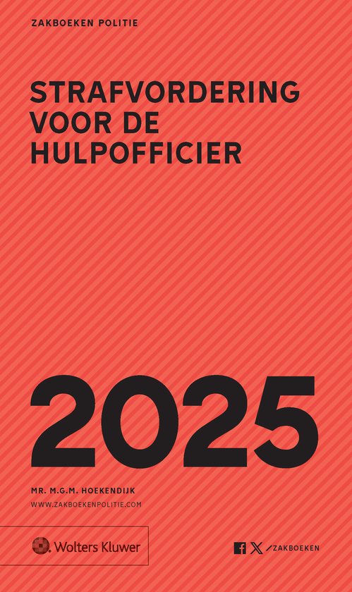 Zakboek Strafvordering voor de Hulpofficier 2025 - cover