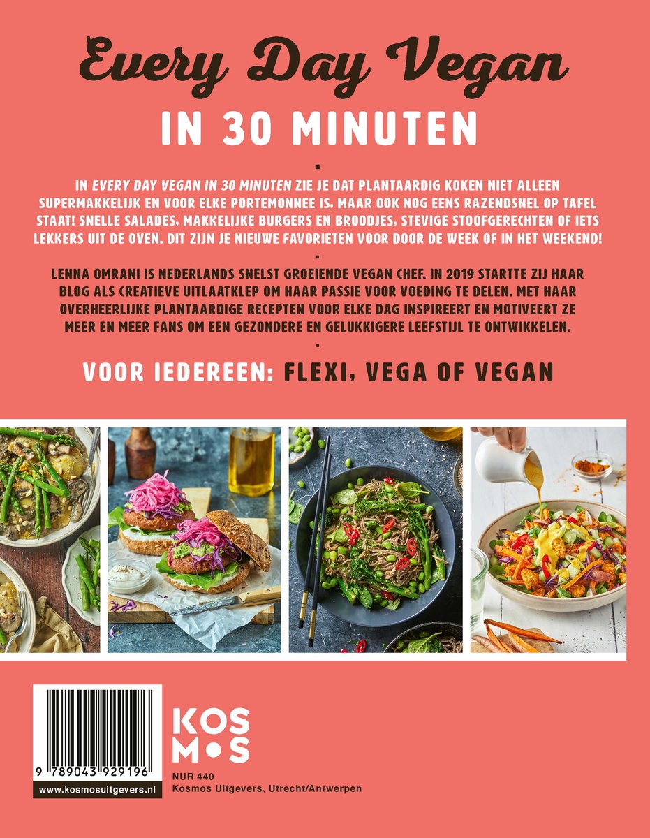 Every Day Vegan in 30 minuten - back cover