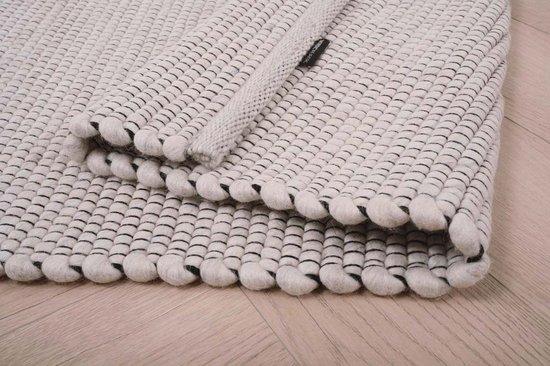 Tapis en laine Lett - blanc 160x230 cm