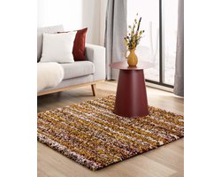 Vierkant berber vloerkleed - Artisan Essa multi/okergeel 200x200