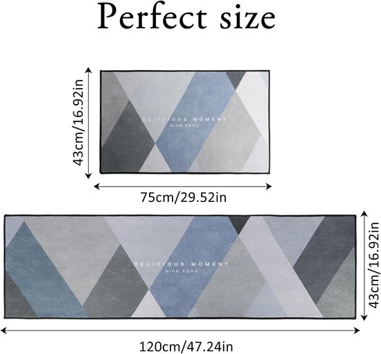 Color G Keukentapijt, pvc, antislip, voor de gootsteen, wasbaar, anti- vermoeidheid, waterdicht/oliebestendig, voor keuken, wasruimte, slaapkamer, hal (grijs, 60 x 220 cm