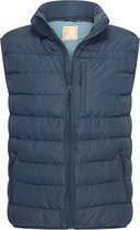 Mario Russo Bodywarmer - Bodywarmer heren - Bodywarmers - Bodywarmer heren outdoor - Jas heren - Tussenjas - Waterafstotend - Navy