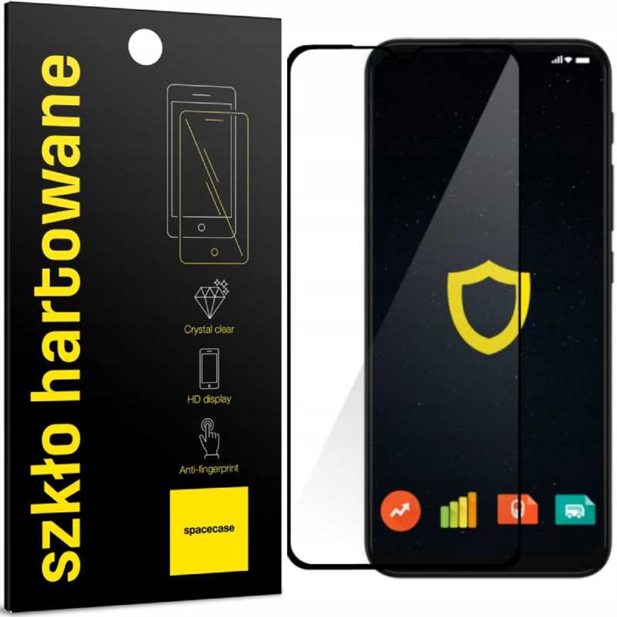 Spacecase 5D Gehard Glas Voor Motorola G10 G30 Schermbescherming