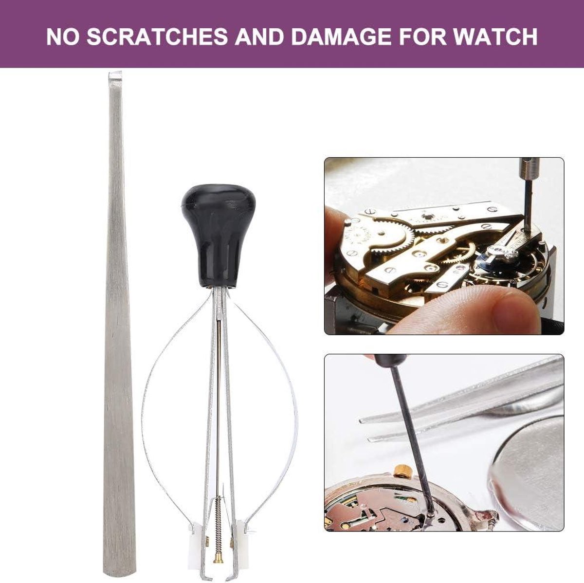 2 stks Een Stijl + B Stijl Horloge Hand Remover Presser Kit - Horloge Reparatie Tool Kit