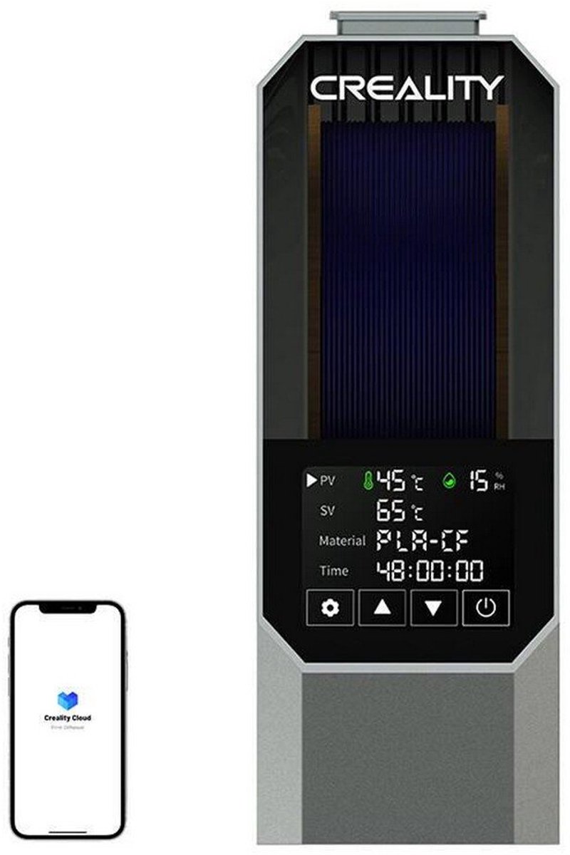 Creality Space Pi Filament Droogbox voor 3D-printer, PTC 360 graden hete-luchtverwarming, 48H timer, LCD-touchscreen — afbeelding 2