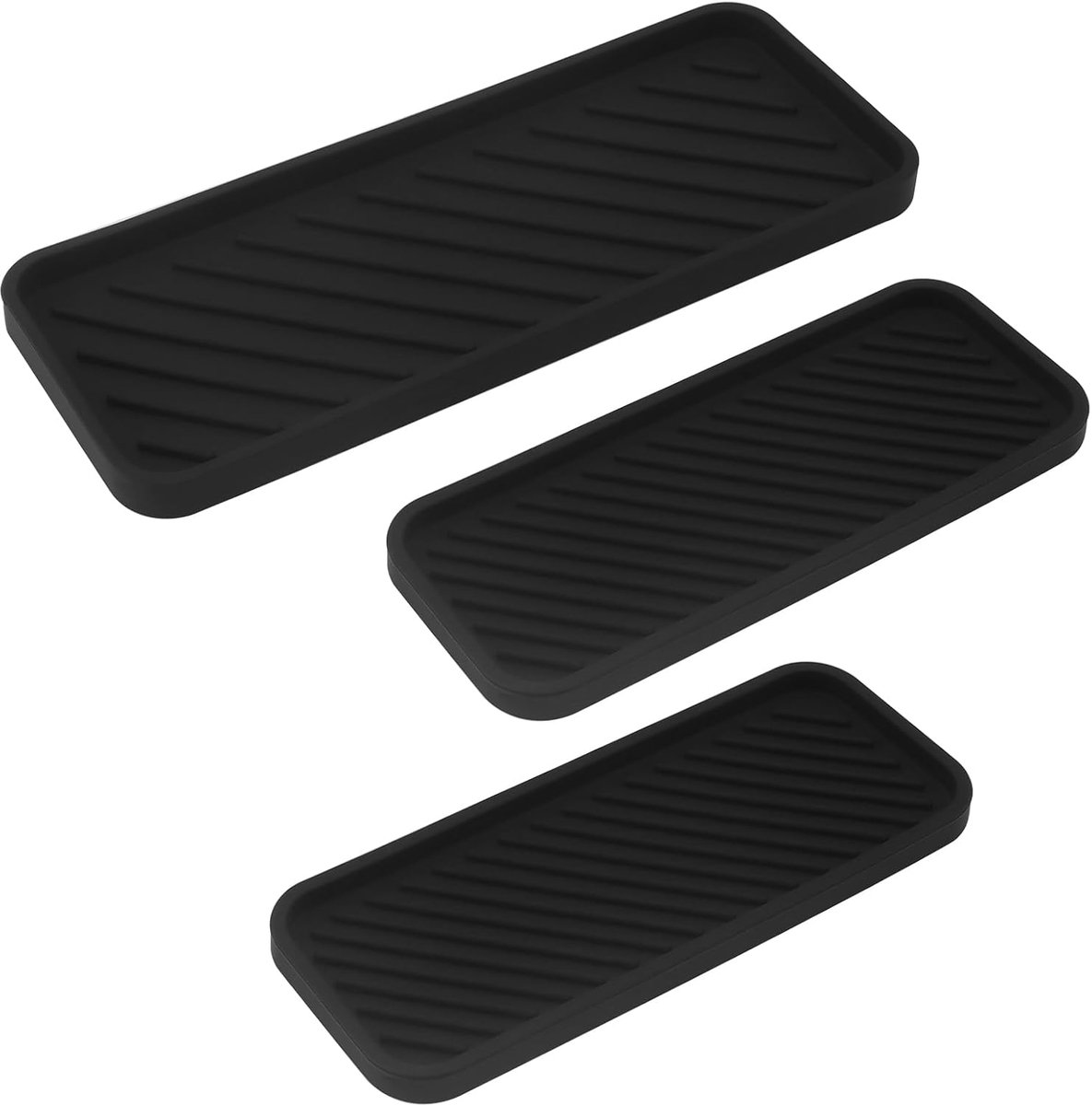 Siliconen Gootsteen Organizer Set - 3 Stuks - Antislip Keuken en Badkamer Organizer