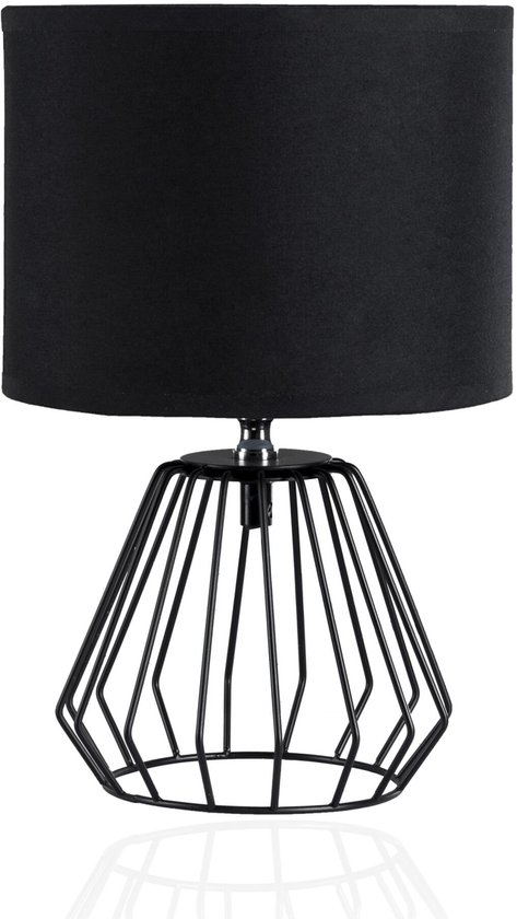 Pauleen LED Tafellamp Shiny Diamond - E27 - Max. 20W - Woonkamer, Slaapkamer & Eetkamer - Zwart