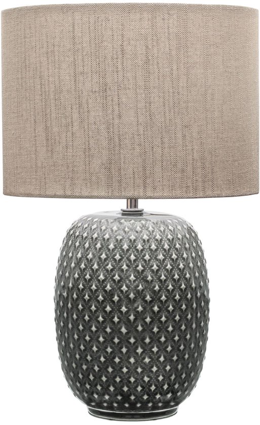 Pauleen LED Tafellamp Pretty Classy - E27 - Max. 60W - Wookamer, Slaapkamer & Eetkamer - Grijs/Beige