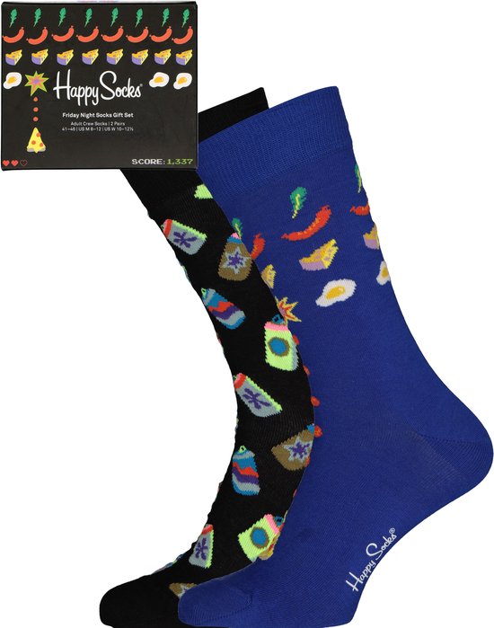 Happy Socks sokken - Friday Night Socks Gift Set (2-pack) - Unisex - Maat: 41 - 46