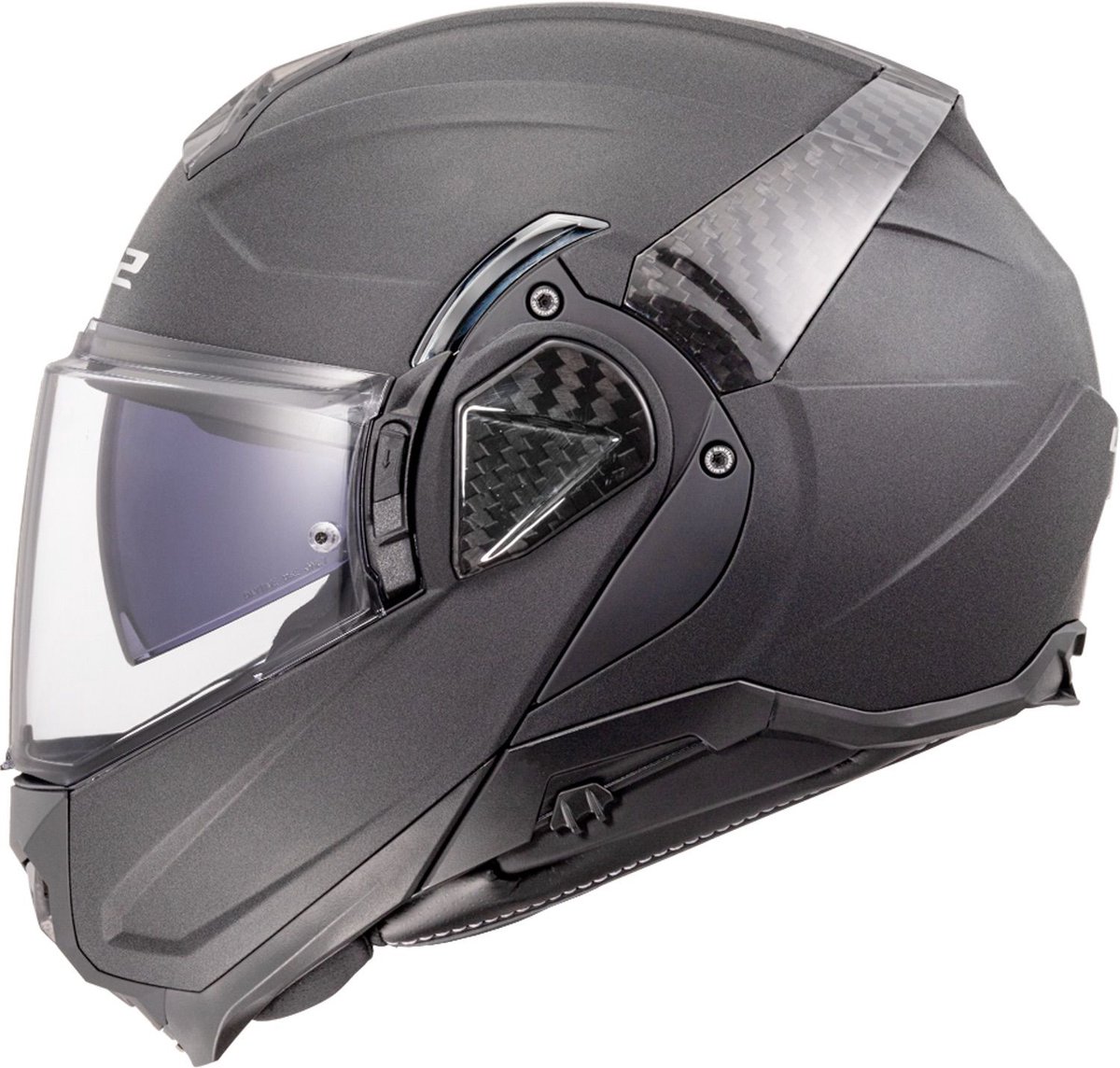 LS2 FF910 Advant II systeemhelm solid concrete grijs - Maat XS