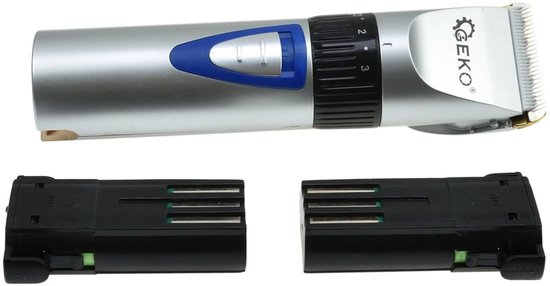 GEKO Draadloze huisdierentrimmer - keramisch en titanium - verstelbare snijlengte - met accessoires van Geko — afbeelding 2