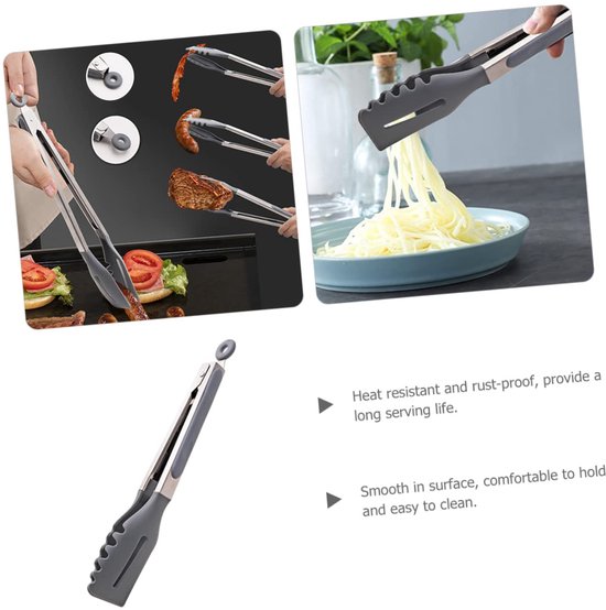 BBQ Houtskool Clip, Multifunctionele Metalen BBQ Clip Tang Klem voor Vuilnis Houtskool Serveergereedschap Houtskool Tang Klem