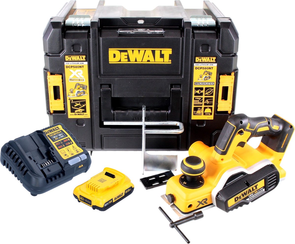 DeWalt DCP 580 D1 accuschaver 18 V 82 mm + 1x accu 2,0 Ah + oplader + TSTAK