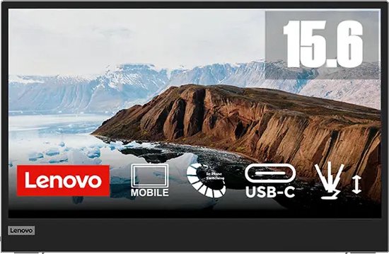 Lenovo L15 66E4UAC1WL - Full HD Portable Monitor - 15.6 inch