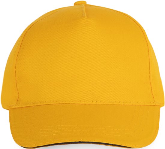 Casquette K-up 5 panneaux KP130 - Yellow / Gris foncé - Taille unique