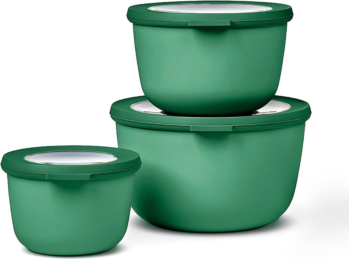 Goodivery ® Handige en Stijlvolle Set Van Drie Multifunctionele Ronde Opslagschalen