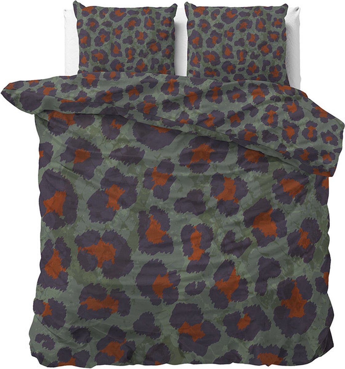 Dekbed-Discounter - Manilla Dekbedovertrek 240 x 200/220 cm - Verkoelend Katoen-Satijn - Dubbele instopstrook - Wassen op 30 graden - Inclusief 2 kussenslopen - Floor