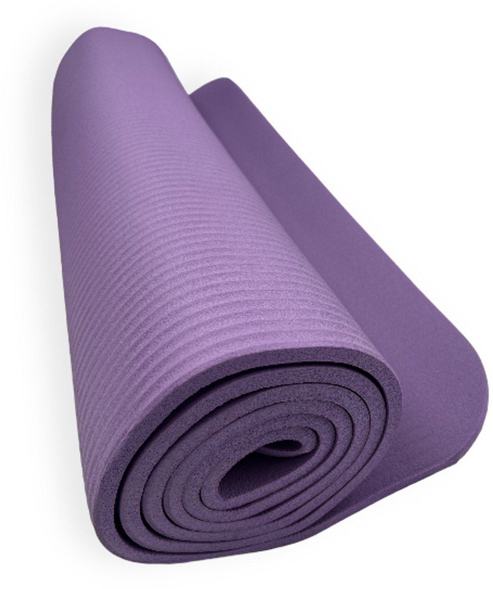 Padisport yoga mat paars - fitness mat extra dik - yoga mat extra dik - pilates mat - dikke yogamat - yoga mat anti slip - yoga matje - yoga mat dik - sport mat - sport matje fitness