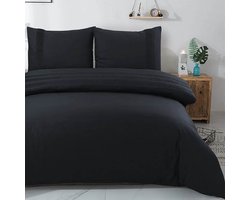 Dreamhouse Bali Housse de couette - 240X200/220 + 2 x taies d'oreiller 60x70 - Zwart