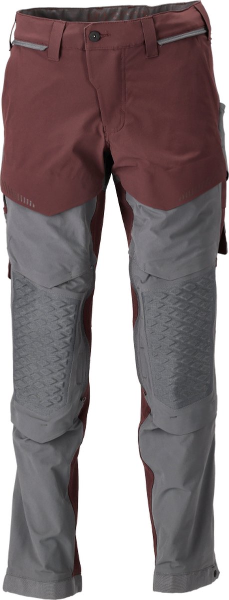 Mascot Customized Broek met kniezakken 22279-605 - bordeaux/steengrijs - C46 - 90