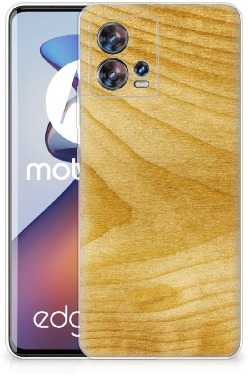 Motorola Edge 30 Fusion Bumper Hoesje Licht Hout