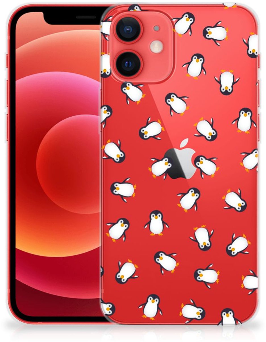 TPU bumper voor iPhone 12 Mini Pinguïn