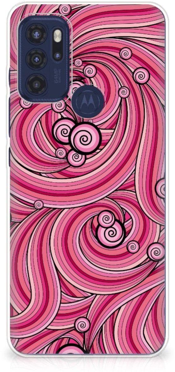 Motorola Moto G60s Hoesje maken Swirl Pink