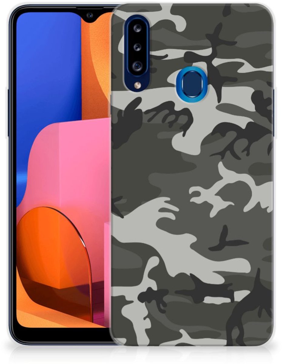 Samsung Galaxy A20s TPU bumper Army Light