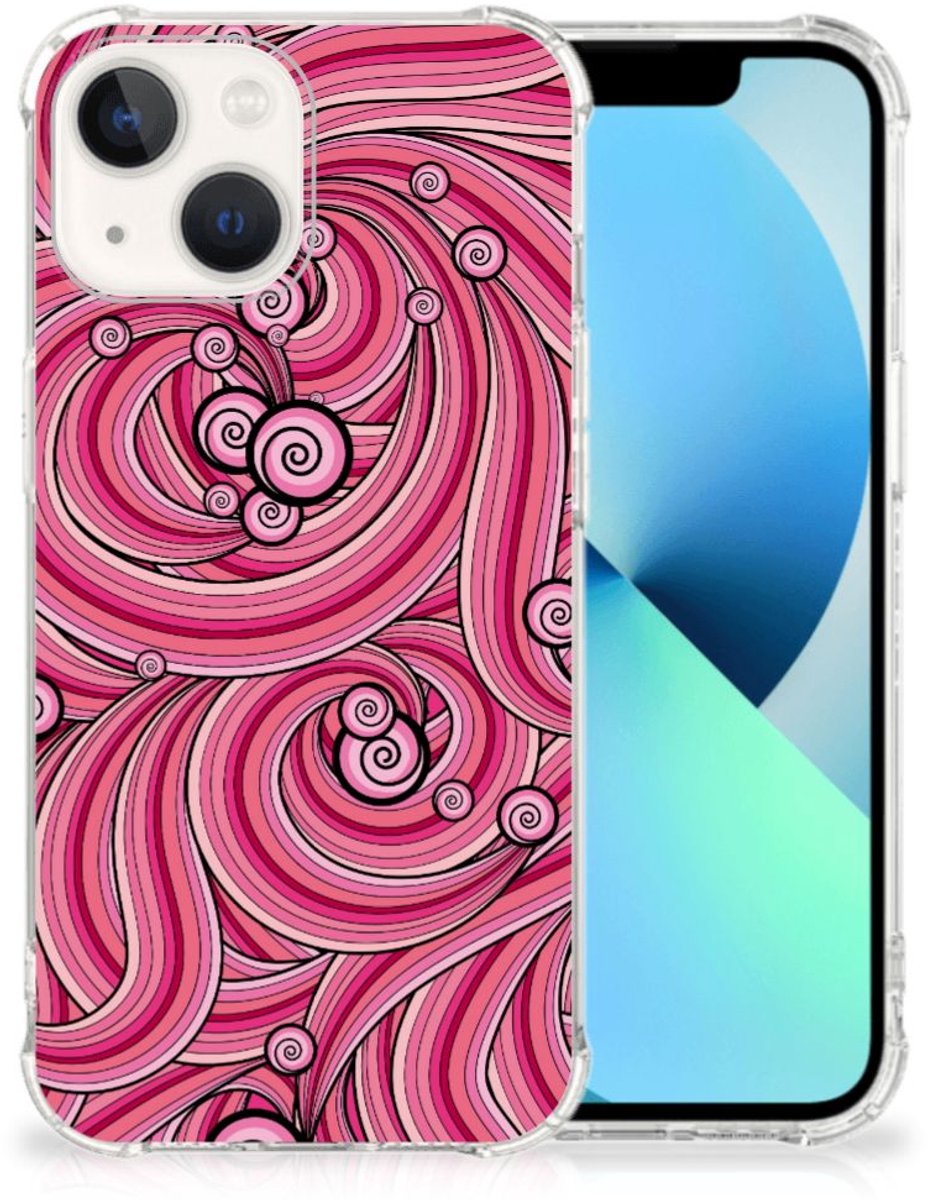 iPhone 13 Back Cover Swirl Pink