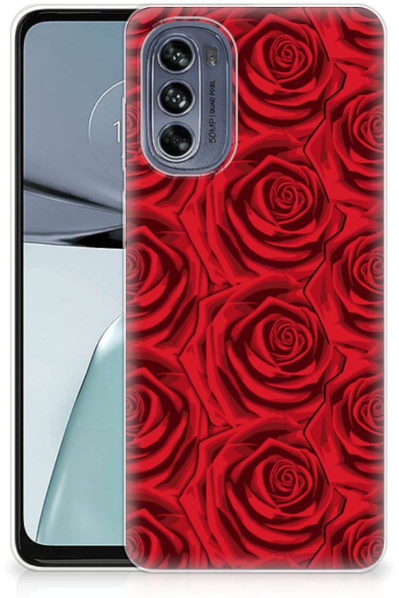 Motorola Moto G62 5G TPU Case Red Roses