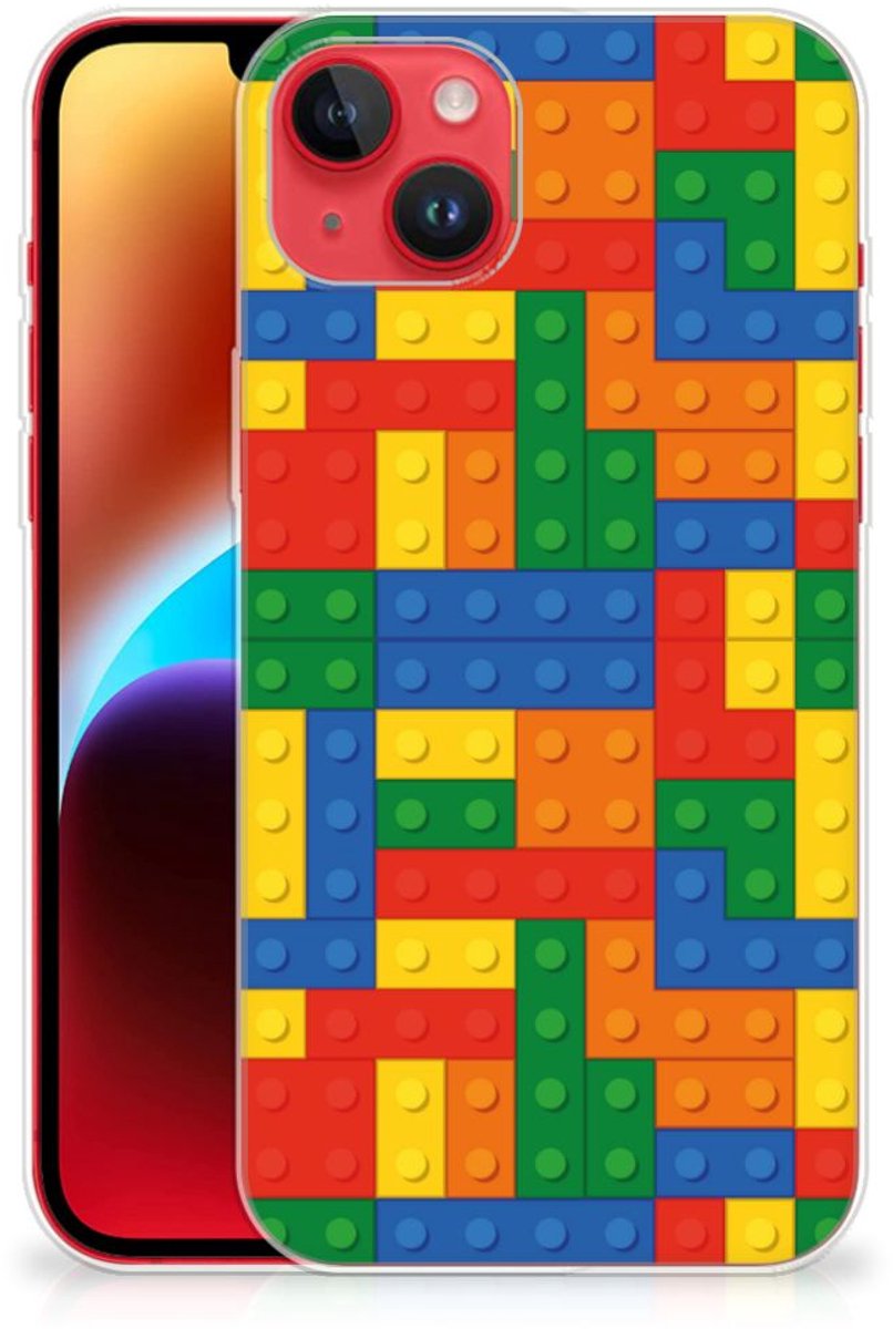 Back Cover voor iPhone 14 Plus TPU bumper Blokken