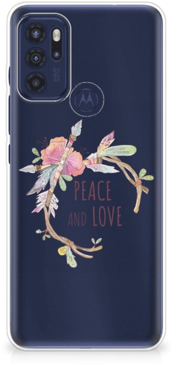 Motorola Moto G60s Telefoonhoesje met Naam Boho Text
